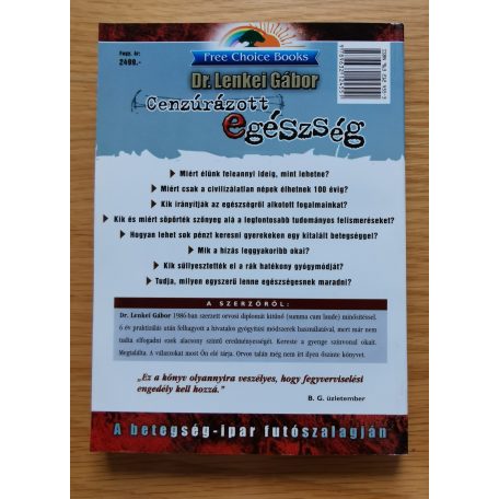 Lenkei Gábor, Dr.: Cenzúrázott egészség