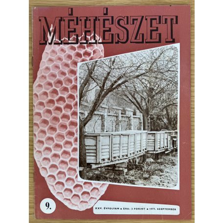 Méhészet 1977.  XXV. évfolyam 1-2., 4-7., 9-10.,12. szám (9 db)