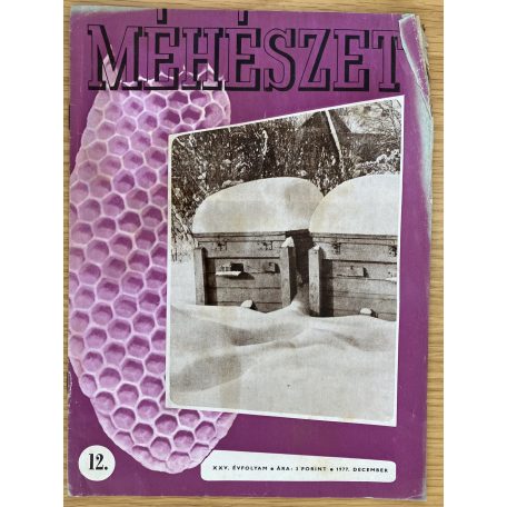 Méhészet 1977.  XXV. évfolyam 1-2., 4-7., 9-10.,12. szám (9 db)