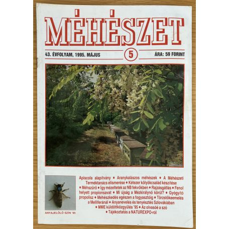Méhészet 1995.  XLIII. évfolyam 1-12. szám (12 db)