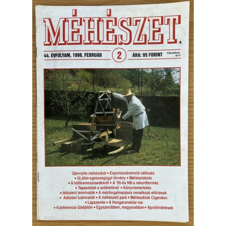 Méhészet 1996.  XLIV. évfolyam 1-8. szám (8 db)