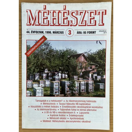 Méhészet 1996.  XLIV. évfolyam 1-8. szám (8 db)