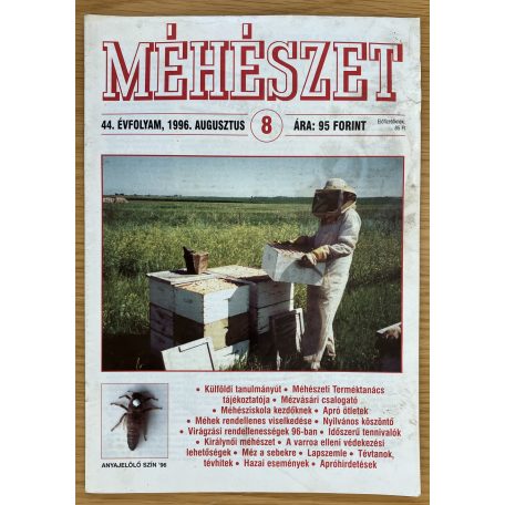 Méhészet 1996.  XLIV. évfolyam 1-8. szám (8 db)