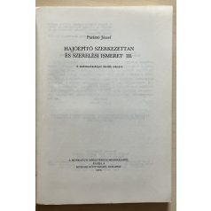   Parázsó József: Hajóépítő szerkezettan és szerelési ismeret III.