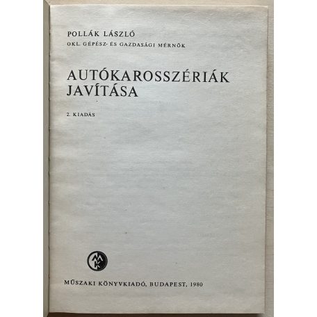 Pollák László: Autókarosszériák javítása
