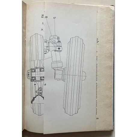 Utos-45 E típusú traktor német nyelvű bemutató kötet (Einsatzteilkatalog für den schlepper Utos-45 E)