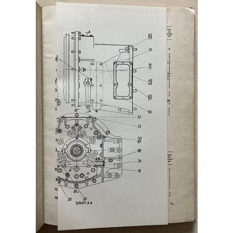 Utos-45 E típusú traktor német nyelvű bemutató kötet (Einsatzteilkatalog für den schlepper Utos-45 E)