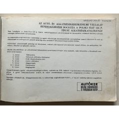 Polski Fiat 126 p személygépkocsi alkatrészkatalógusa