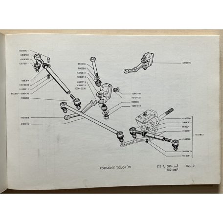 Polski Fiat 126 p személygépkocsi alkatrészkatalógusa