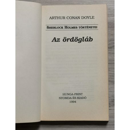 Arthur Conan Doyle: Sherlock Holmes: Az ördögláb
