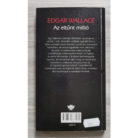 Edgar Wallace: Az eltűnt millió ( A dilletáns zsaroló)