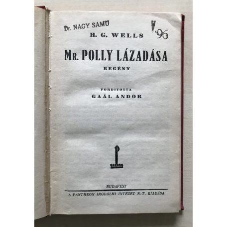 H. G. Wells: Mr. Polly lázadása