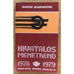 Hivatalos menetrend 1978-1979