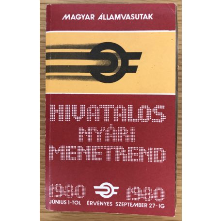 Hivatalos nyári menetrend 1980