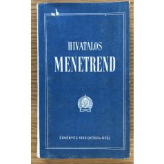 Hivatalos menetrend 1950