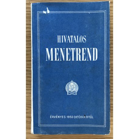 Hivatalos menetrend 1950