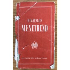 Hivatalos menetrend 1955