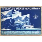 Hivatalos menetrendkönyv  Magyar KIrályi Államvasutak 1943. decembertől