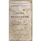 Magyar Királyi Államvasutak Nyári menetrend 1906. májustól
