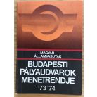 Budapesti pályaudvarok menetrendje '73-'74