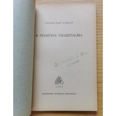 Földes-Papp Károly: A filozófia vígasztalása