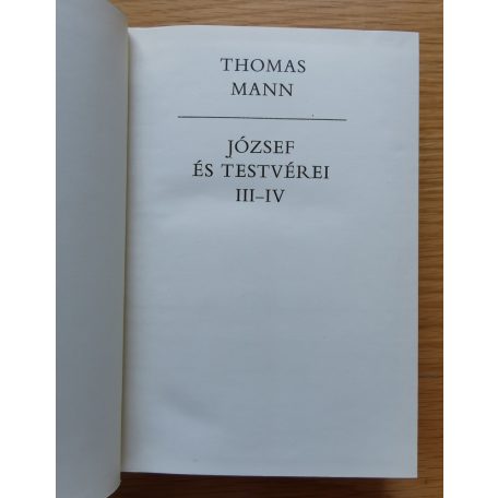 Thomas Mann: József és testvérei I-II. (Számozott)