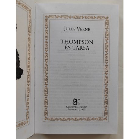 Jules Verne:Thompson és társa (Jules Verne összes művei 43.)