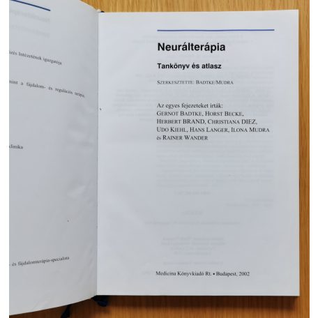 Badtke-Mudra (szerk.): Neurálterápia - Tankönyv és atlasz