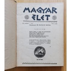   Magyar Élet Nemzetpolitikai szemle (folyóirat) 1938. I-XII. szám egy kötetben (Teljes)