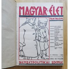   Magyar Élet Nemzetpolitikai szemle. (folyóirat) 1941. I-XII. szám egy kötetben (Teljes)
