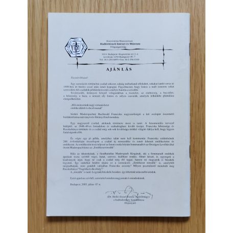 Madersprach Károlyné: Emlékirat töredék