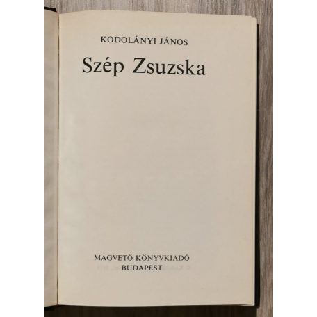 Kodolányi János: Szép Zsuzska