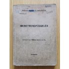 Menetrendfüggelék a menetrendkönyvekhez 1944. május