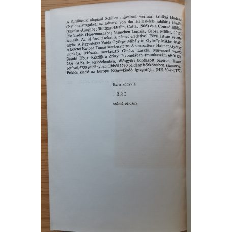 Friedrich Schiller: Friedrich Schiller összes drámái II. (Helikon Klasszikusok Számozott)