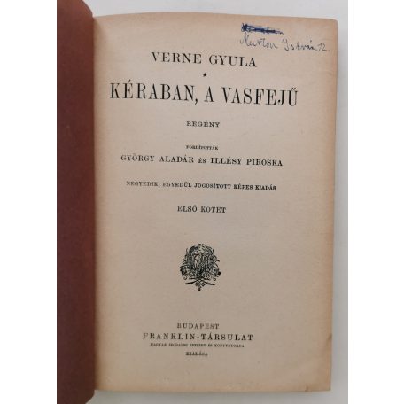 Verne Gyula: Kéraban, a vasfejű I-II. 