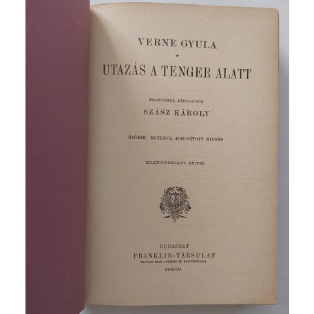 Verne Gyula: Utazás a tenger alatt