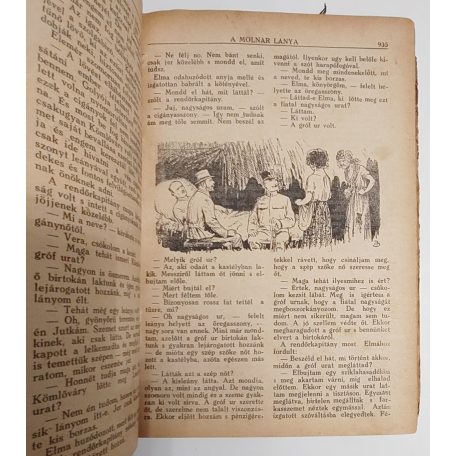 Tölgyesy Mihály: A molnár lánya. Regény. (Képes Regénytár) Két kötetbe kötve.