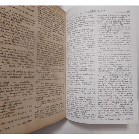 Tölgyesy Mihály: A molnár lánya. Regény. (Képes Regénytár) Két kötetbe kötve.