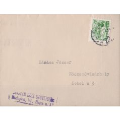   Füst Milán [Fürst] (1888. július 17. – 1967. július 26. Kossuth- és háromszoros Baumgarten-díjas magyar író, költő, drámaíró) gyászjelentése levélként feladva, Kárász József író, helytörténész rés