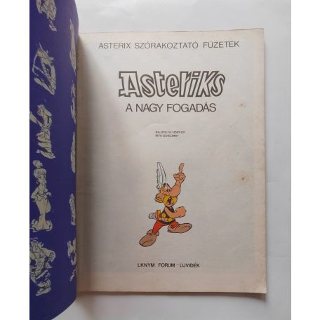 Goscinny ; Uderzo: A nagy fogadás