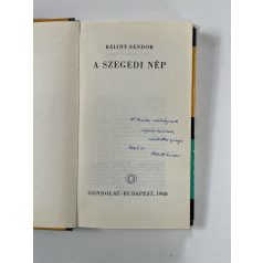 Bálint Sándor: A szegedi nép (Dedikált)