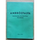 Bernula Mihály: Ambrózfalva gazdasági és politikai fejlődése (Dedikált!)