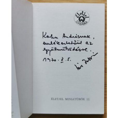 Dér Zoltán: Az első műhely (Dedikált!)