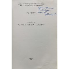 Szántó Imre: Az 1552. évi szegedi hadjárat (Dedikált!)