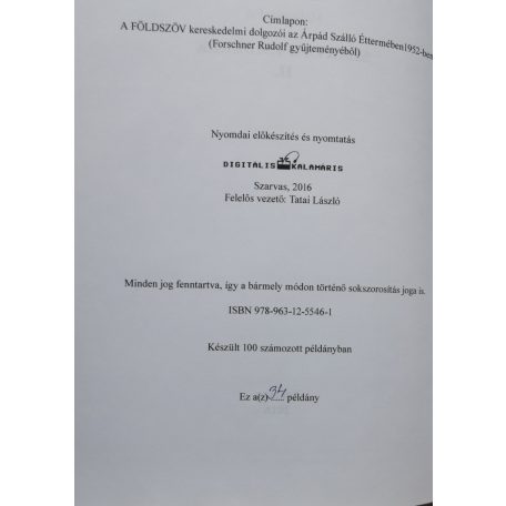 Molitorisz Pál: Szarvasi emberek II. (Számozott!)