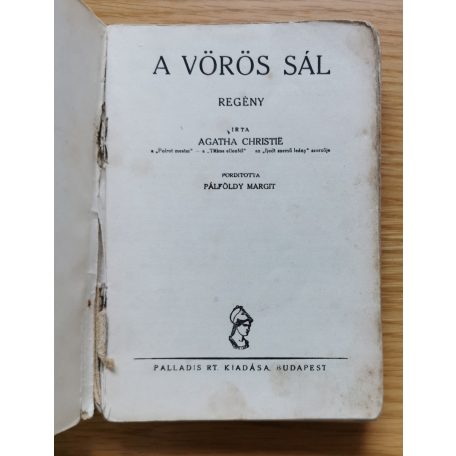 Agatha Christie: A vörös sál (Első kiadás)