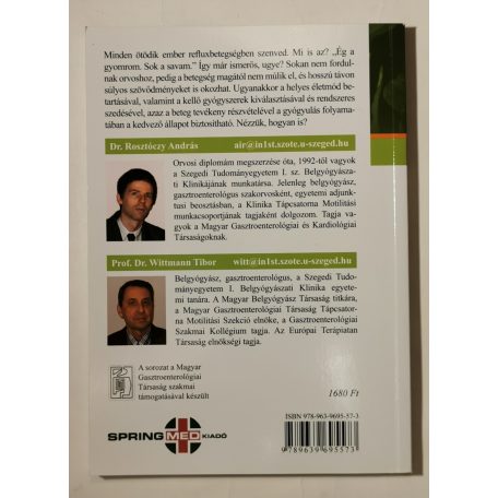 Rosztóczy András, Dr. – Wittmann Tibor, Dr.: Refluxbetegség – gyomorsav okozta bántalmak