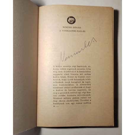 Nemere István: A titokzatos padlás (Aláírt!)