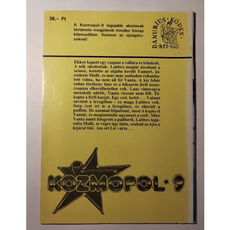 Nemere István: Csata a stúdióban (Kozmopol-9 90/6) (Aláírt!)