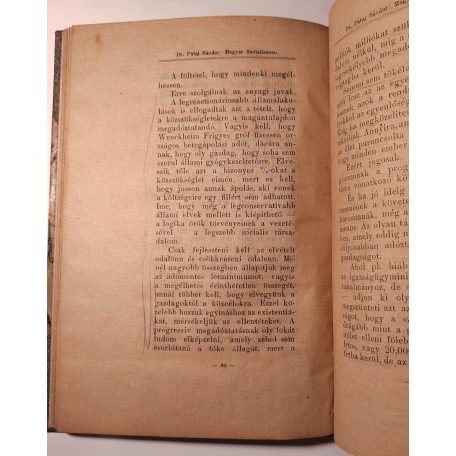 Pataj Sándor, Dr.: Magyar Socialismus 
